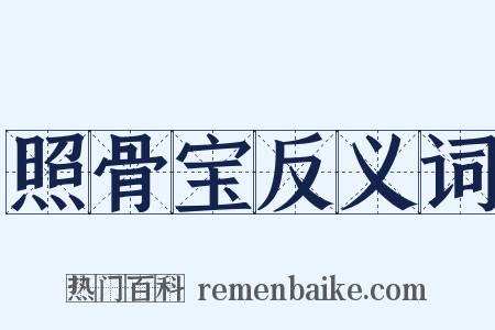 照骨宝反义词是什么意思的图片